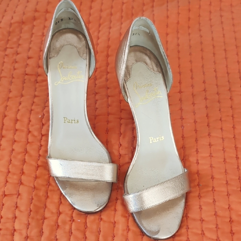 Christian Louboutin Metallic Gold Heels